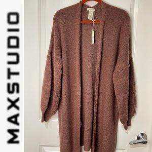 NWT. Max Studio Cardigan Sweater Size M Oversized. P2P 25”. Length 38”